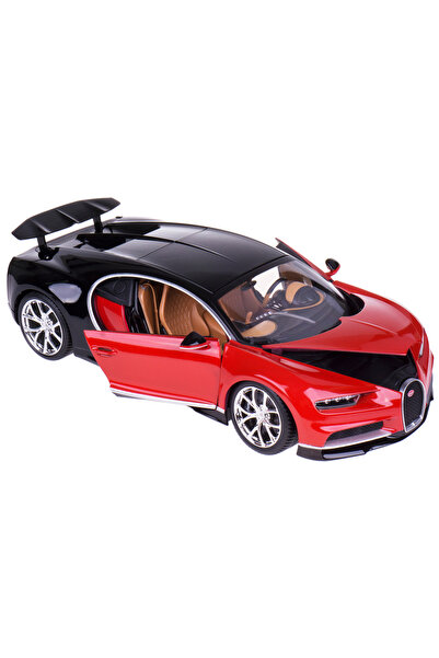 Bburago Junior Bugatti Chiron model 1:18 Bburago 18-11040 roșu.