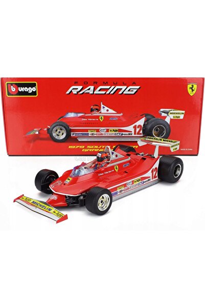 Bburago Junior BOLID F1 Ferrari 312 T4 1979 Gilles Villeneuve 1:18 MODEL BBUR...
