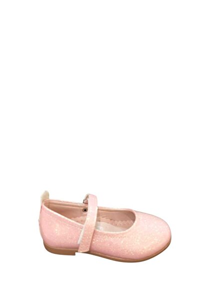 Kidimo Girls' Shiny Silvery Ballet Flats