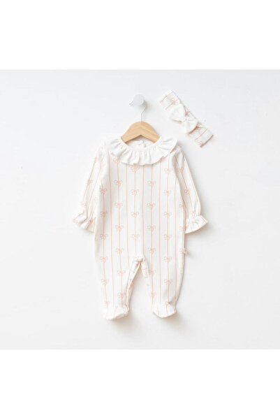 baby long Fiyonk baskılı bebek tulumu