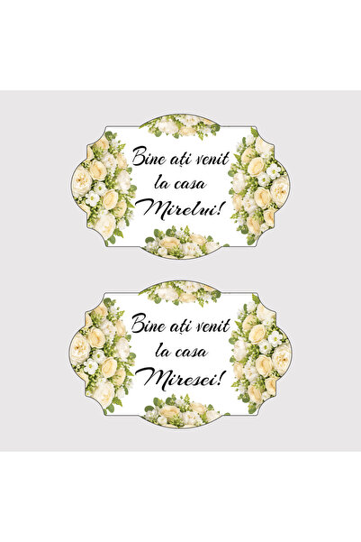 Bello Carino High quality decoration products Set 2 bucăți – Placute "Bine aț...