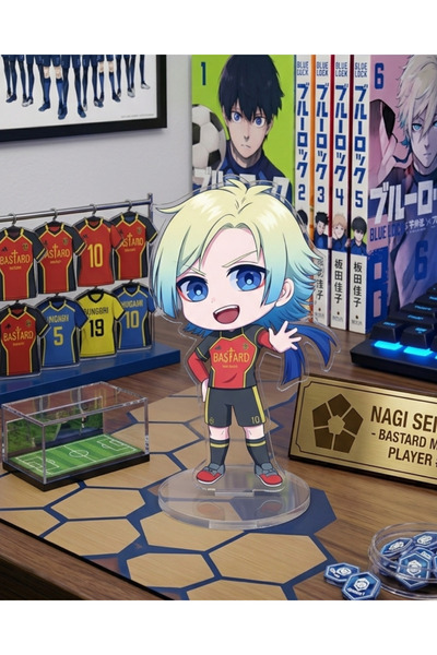 Toum Anime Blue Lock Nagi Seishiro Temalı Masaüstü Hediyelik Figür