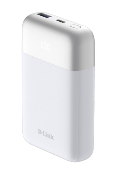 D-Link DPP-101 Baterie externă de 10000mAh, USB-A și USB-C, Alb