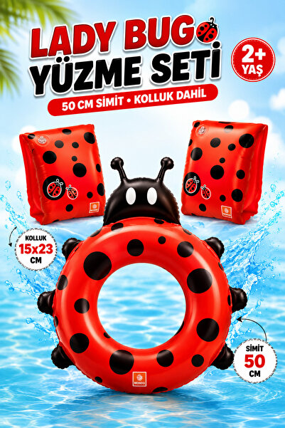 YILDIRIM OYUNCAK 2-Piece Lady Bug Simit and Armband Set – Children's Pool and...