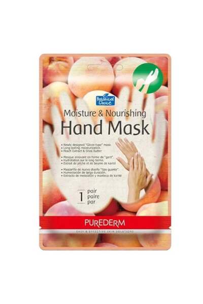 Purederm Purederm peach nourishing and moisturizing hand gloves-13g