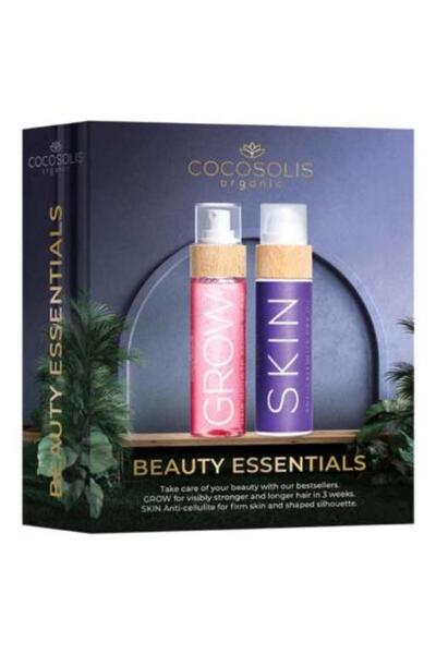 Cocosolis طقم بيوتي إسينشالز زيت لتقوية البشرة ومضاد للسيلوليت + سيروم نمو ال...