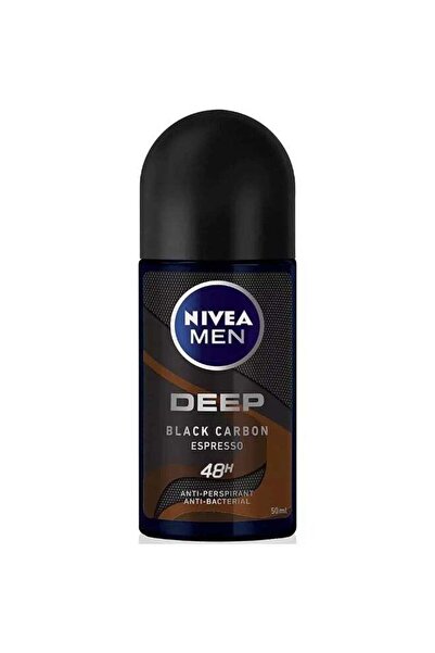 Nivea Men ديب بلاك كاربون إسبرسو رول أون، مضاد للتعرق للرجال، مضاد للبكتيريا،...