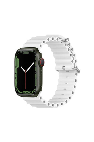 OEM Λουράκι Σιλικόνης Λευκό (για Apple Watch 38/40/41/42mm)