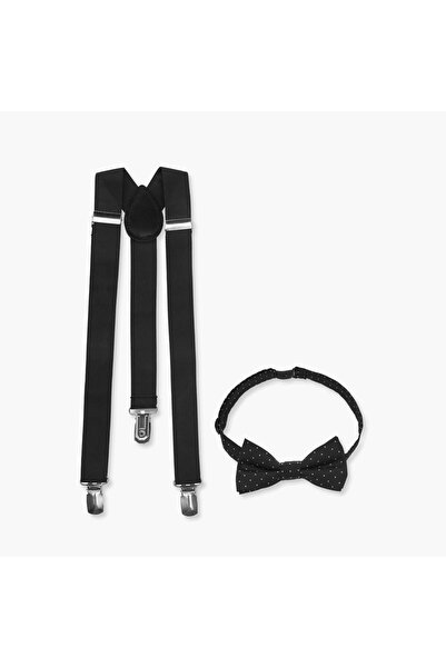 Juniors Suspenders with Bow Tie