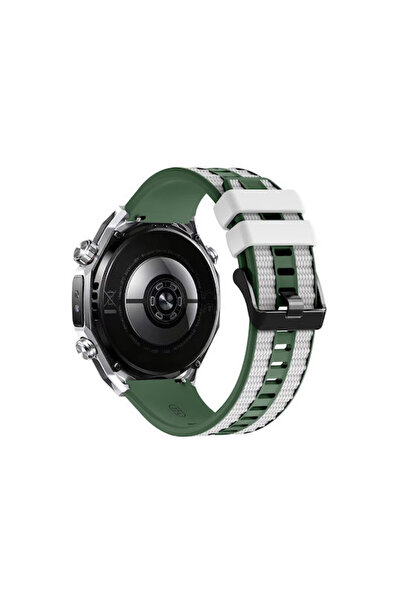 OEM Λουράκι Νάιλον Υβριδικής Σιλικόνης για Xiaomi Mi Watch Πράσινο Λευκό