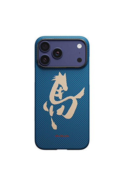 PITAKA iPhone 17 Pro Max Uyumlu Kılıf M-safe Özellikli Aramid Fiber Horse Pai...