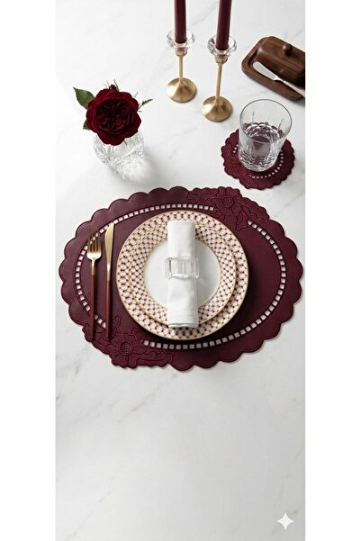 İNCİ ÇEYİZ 2 Pieces of Double-Sided Usable Faux Leather Embroidered American ...