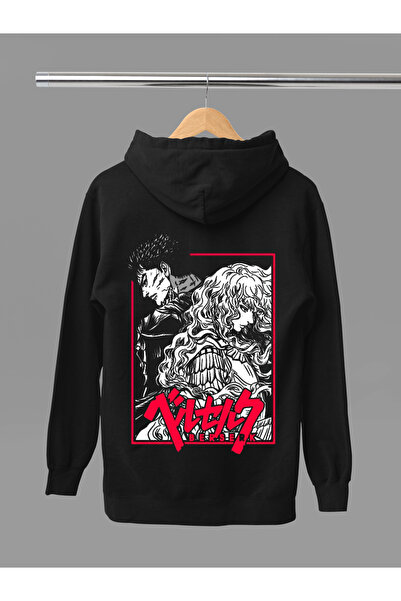 MAGORS Berserk Printed Cotton Long Sleeve Shartoned 3 Threads Hooded Sweatshirt