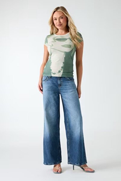 Guess Tricou kaki pentru femei