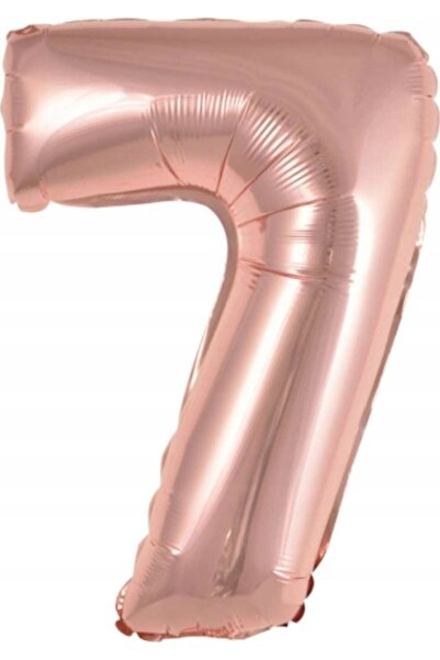 AMSCAN Balon folie mini numărul 7 auriu roz 30x40cm 9909695