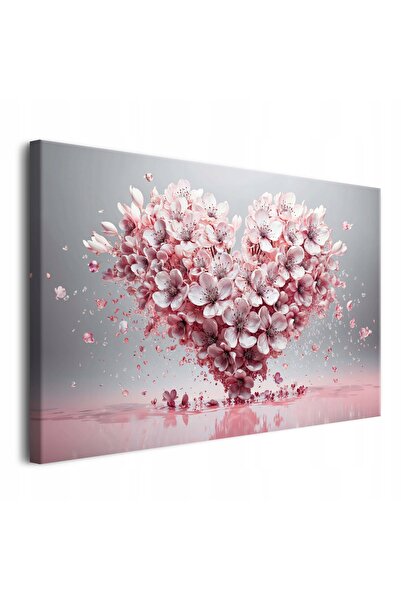 DecoWalls Tablou Flori In Forma De Inima, Deco Walls, Digital Print, Pentru C...