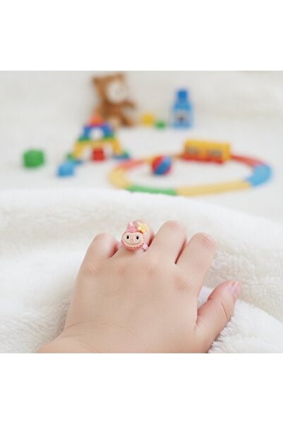 Shiklik Labubu Figured Adjustable Children's Ring - Cartoon Character Childre...