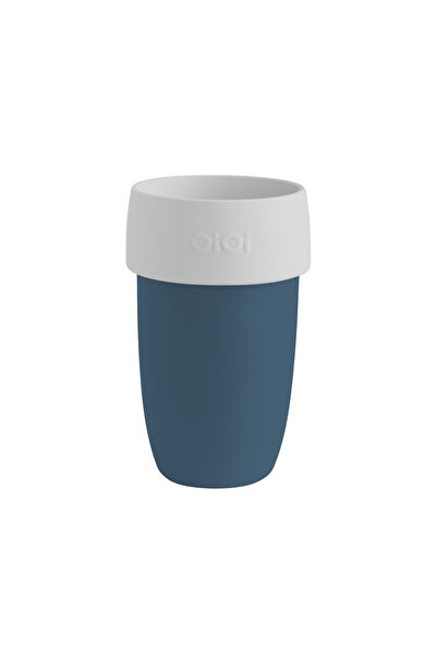 OiOi Leak-Proof Drinking Cup Leak Lock +6 Months - Deep Blue / Powder Grey