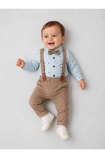 Momivi Kids طقم للأولاد الصغار مكون من 4 قطع مصنوع من القطن بنسبة 100%، يتضمن...