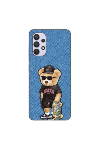OEM Husa compatibila cu Samsung Galaxy A32 4G Silicon Gel Tpu Model Bear Skat...