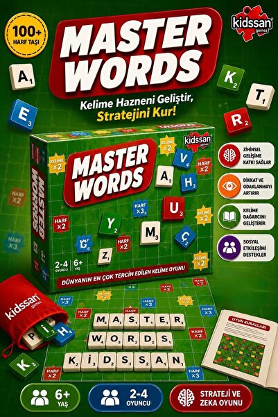 kidssan games Kidssan Master Words Kelime Oyunu | Türkçe Harf ve Strateji Oyunu
