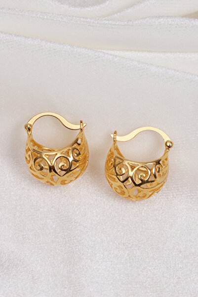 Süspüs Accessories أقراط لاليزار الذهبية ذات النمط العتيق