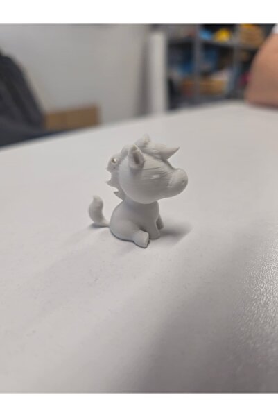 Sevimli Unicorn Tasarımlı Anahtarlık - 3D Baskı - Paket İçeriği 1 Adet