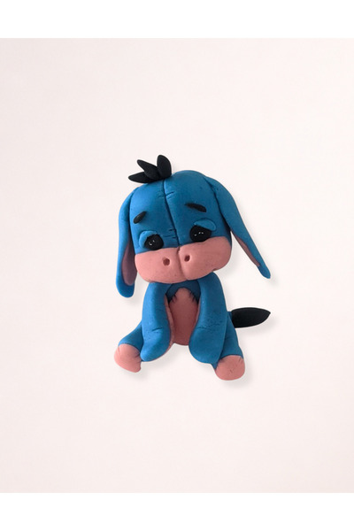 FigurinArt Figurină tort pastă de zahăr - Măgărușul Eeyore - Handmade