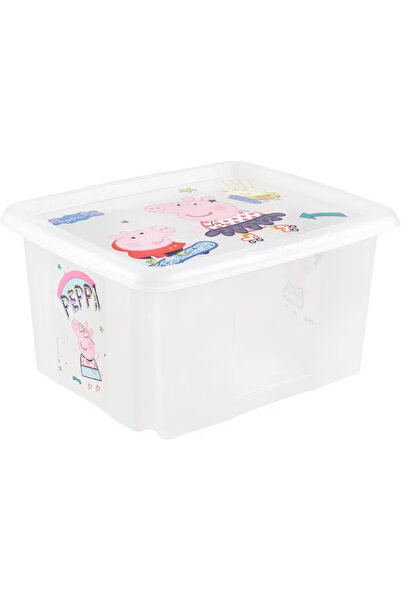 Keeeper Cutie transparentă pentru depozitarea jucăriilor cu capac, Peppa Pig,...