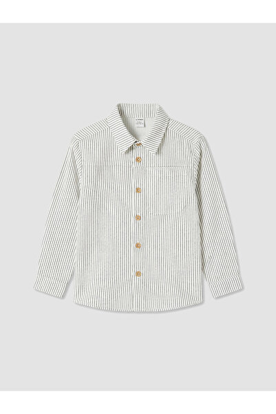 LC Waikiki Vizyon New Season Long Sleeve Striped Patterned Boy's Shirt