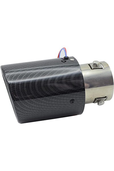 Alayjah Carbon fiber exhaust tip with red LED