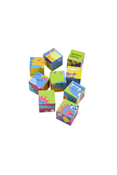 LeanToys Blocuri puzzle educative 6 în 1 9el
