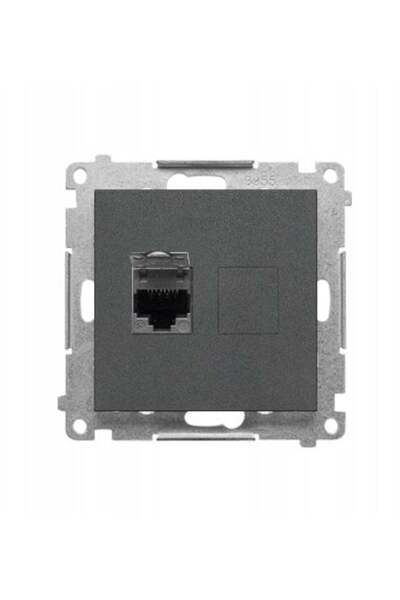 Kontakt-Simon Simon 55 Priză unică RJ45 cat 6 ecranată cu obturator de praf (...
