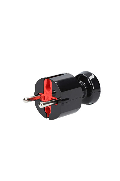 Timex Priză dreaptă b/u 16A 2P, 250V, negru (WT-4)