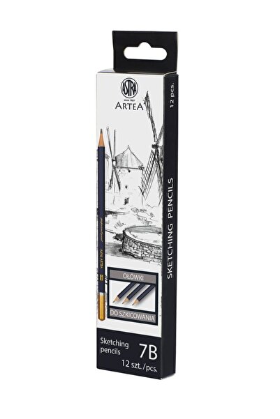 ARTEA Creion pentru schițe 7B Box (12buc) ASTRA
