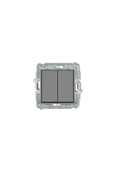 KARLIK ICON Mecanism conector scară dublă gri mat 27IWP-33