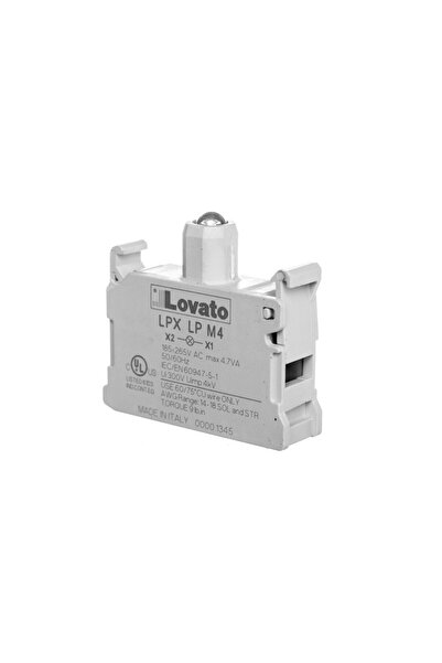 lovato Suport lampă cu LED roșu 185-265V AC LPXLPM4