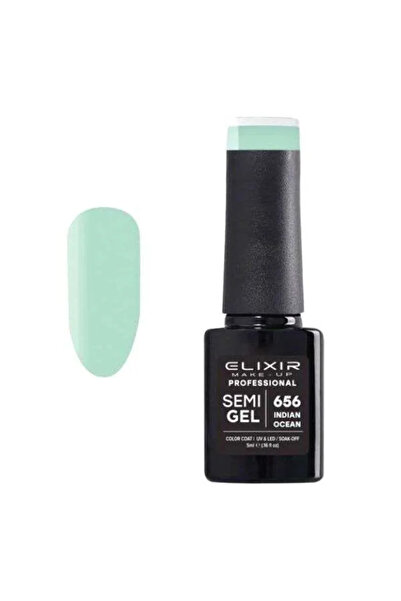 Elixir Επαγγελματικό Ημιμόνιμο Βερνίκι Νυχιών Τύπου Ημι-τζελ 656 Πιστάσιο Ινδ...