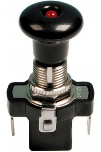 Lampa Διακόπτης Push-Pull On/Off Αυτοκινήτου με Κόκκινο Φως 12V Γενικής Χρήση...