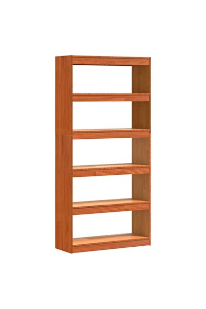 vidaxl Dulap pentru cărți Maroniu cerat 80 x 30 x 167,5 cm