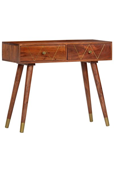 vidaxl Masă consolă, 90 x 35 x 76 cm, lemn masiv de acacia