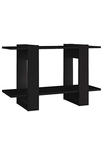 vidaxl Bibliotecă/Separator cameră, negru, 80x30x51 cm