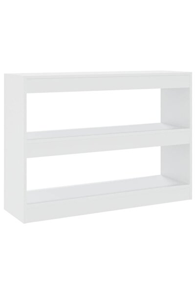 vidaxl Bibliotecă/Separator cameră, alb, 100x30x72 cm
