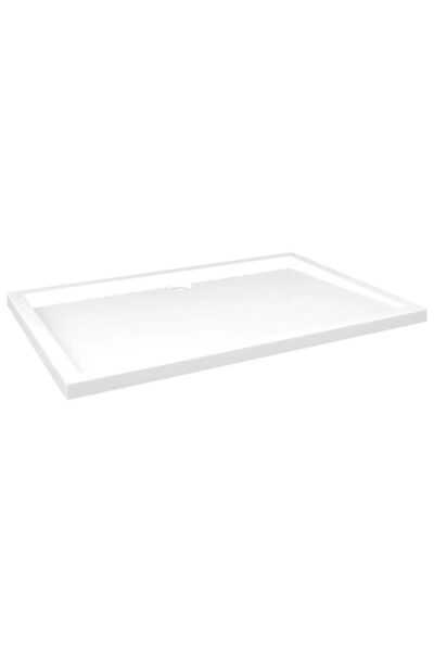 vidaxl Cădiță de duș dreptunghiulară din ABS, albă, 80 x 120 cm