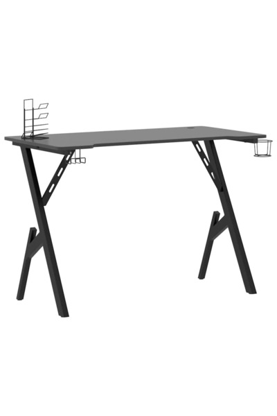 vidaxl Birou de gaming cu picioare formă Y, negru, 110x60x75 cm