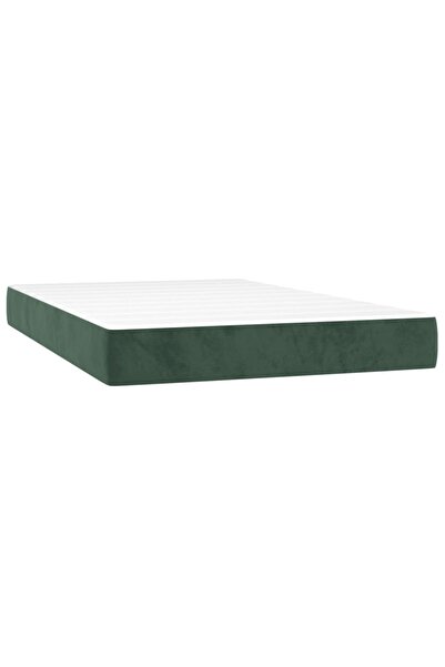 vidaxl Saltea cu arcuri buzunar, fermitate medie, verde închis, 120x200x20 cm...