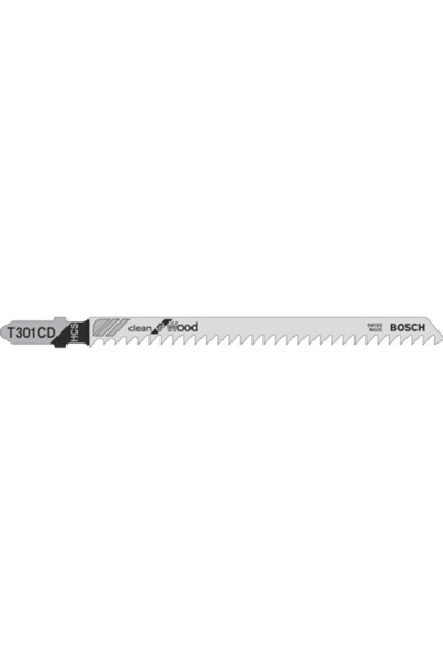 Bosch Set de 5 lame pentru fierăstrău vertical, T301CD, Clean for Wood