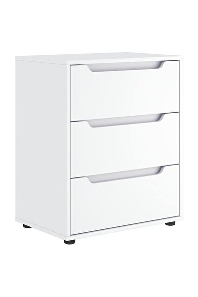 vidaxl Bufetă „VISNES” alb 60x40x73 cm lemn prelucrat