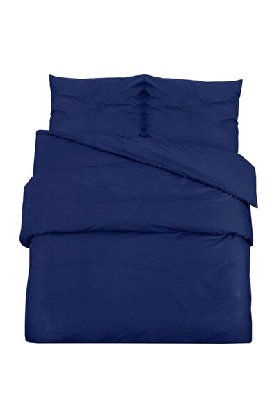 vidaxl Set husă de pilotă, bleumarin, 200 x 220 cm, microfibră