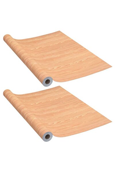 vidaxl Folii autoadezive pentru uși, 2 buc., cireș, 210 x 90 cm, PVC